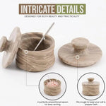 Salt Cellar with Lid and Spoon Included – Ideal for Salt, Sugar, Spices