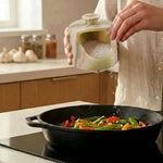 Marble Salt Cellar 4.5" Inch Oceanic Handmade Salt Jar & Table Salt Storage For Kitchen Countertop