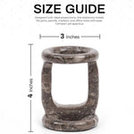 Marble Stationary Holder 4" Inches Travertine Handmade Maker Organizer