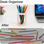 Marble Stationary Holder 4" Inches Travertine Handmade Maker Organizer