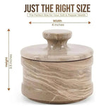 Salt Cellar with Lid and Spoon Included – Ideal for Salt, Sugar, Spices