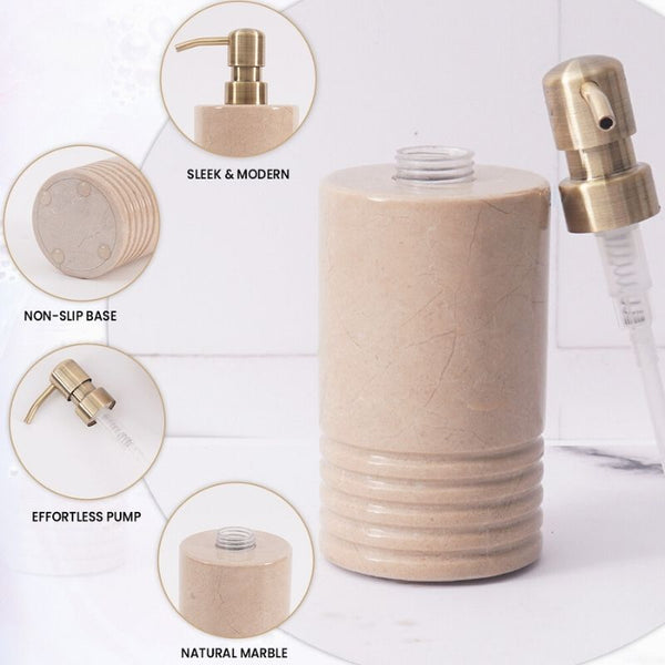 7.5 Marble Soap Dispenser For Dish & Hand Soap Dispenser Bathroom Accessories - Hand Sanitizer
