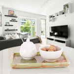 Fancy Natural Marble Rectangular Tray - Serving Tray