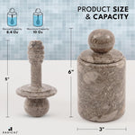 Honey Jar with Dipper Lid - Honey Dispenser