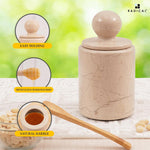 Honey Jar with Dipper Lid - Honey Dispenser