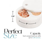 Ideal Salt and Pepper Bowl with two compartments