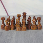 Marble Red & Coral Premium Quality Chess Figures