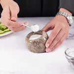 Marble Salt Cellar With Lid 3'' Salt Container For Kitchen Countertop - Salt Box & Salt Dish