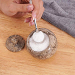 Marble Salt Cellar With Lid 3'' Salt Container For Kitchen Countertop - Salt Box & Salt Dish