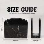 Natural Marble Napkin Holder - Tissue Holder