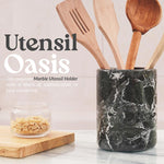 Natural Marble Utensil Holder - Home Accessories