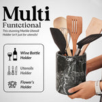 Natural Marble Utensil Holder - Home Accessories