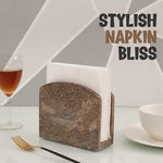 Marble Napkin Holder — Handmade Upright Stone Napkin Holder for the Table