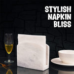 Natural Marble Napkin Holder - Tissue Holder