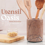 Natural Marble Utensil Holder - Home Accessories