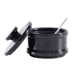 Kitchen spice jar with spoon and lid