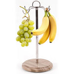 Marble Banana Holder 12.5" Inches White Handmade Banana Stand and Hanger for Countertop Fruit Storage