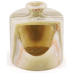 Marble Salt Cellar 4.5" Inch Oceanic Handmade Salt Jar & Table Salt Storage For Kitchen Countertop