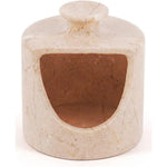 Marble Salt Cellar 4.5" Inch Oceanic Handmade Salt Jar & Table Salt Storage For Kitchen Countertop