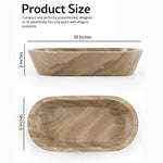 Marble Dough Bowl 10" Candle Holder Bowls For Living Room Décor Ideal Candy & Selenite Bowl