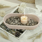 Marble Dough Bowl 10" Candle Holder Bowls For Living Room Décor Ideal Candy & Selenite Bowl
