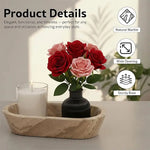 Marble Dough Bowl 10" Candle Holder Bowls For Living Room Décor Ideal Candy & Selenite Bowl