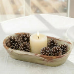 Marble Dough Bowl 10" Candle Holder Bowls For Living Room Décor Ideal Candy & Selenite Bowl