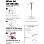 Marble Banana Holder 12.5" Inches White Handmade Banana Stand and Hanger for Countertop Fruit Storage