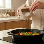 Marble Salt Cellar 4.5" Inch Oceanic Handmade Salt Jar & Table Salt Storage For Kitchen Countertop