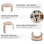 Marble Stationary Holder 4" Inches Travertine Handmade Maker Organizer