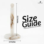 Marble Paper Towel Holder — Handmade Freestanding Countertop Stand