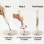 Marble Paper Towel Holder — Handmade Freestanding Countertop Stand