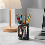 Marble Stationary Holder 4" Inches Travertine Handmade Maker Organizer