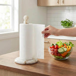 Marble Paper Towel Holder — Handmade Freestanding Countertop Stand