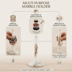 Marble Paper Towel Holder — Handmade Freestanding Countertop Stand