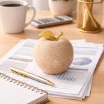 Marble Apple Paperweight - Best for Home Office Desk