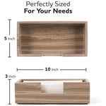 Marble Tissue Box Cover Tissue Dispenser for Bathroom & Living Room Organizer