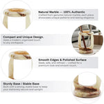 Marble Stationary Holder 4" Inches Travertine Handmade Maker Organizer