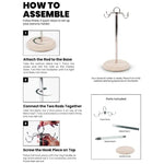 Marble Banana Holder 12.5" Inches White Handmade Banana Stand and Hanger for Countertop Fruit Storage