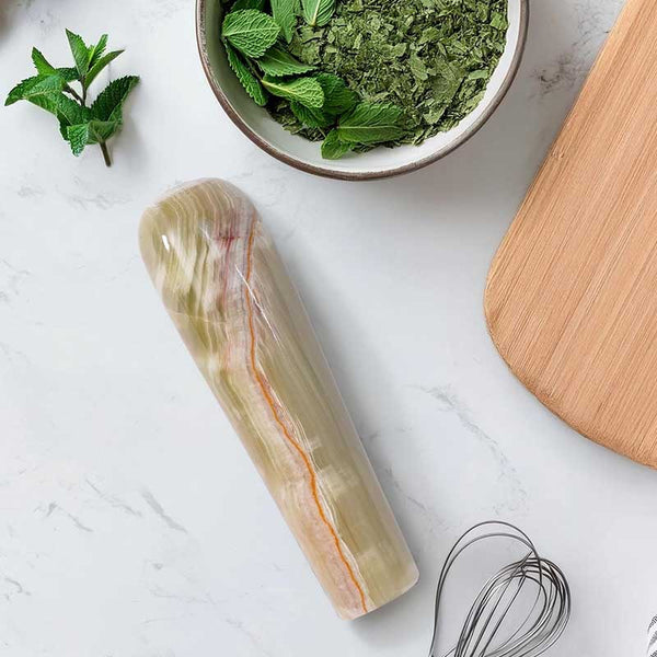 Marble Pestle Only Crusher for Mortar and Pestle Set, Spice Grinder & Herb Smashing