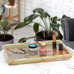 Fancy Natural Marble Rectangular Tray -  Serving Tray