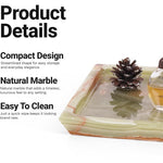 Fancy Natural Marble Rectangular Tray -  Serving Tray