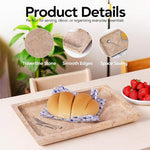 Fancy Natural Marble Rectangular Tray -  Serving Tray