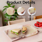 Fancy Natural Marble Rectangular Tray -  Serving Tray