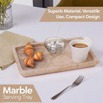 Fancy Natural Marble Rectangular Tray -  Serving Tray