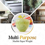 Marble Apple Paperweight - Best for Home Office Desk