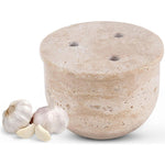 Marble Garlic Keeper 4.5" Garlics Storage Container, Onion and Garlic Storage