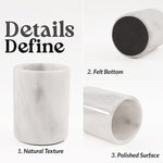 Natural Marble Utensil Holder - Home Accessories