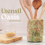 Natural Marble Utensil Holder - Home Accessories