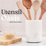 Natural Marble Utensil Holder - Home Accessories